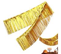 Fringe Garland Backdrop | 30x300cm Party Decorations | Hanging Tinsel Curtain Banner Decor | Sparkling Fringe Garland Photo Booth Accent for Car Floats Bridal Shower Wedding Birthday Graduati