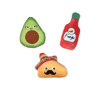 Fringe Studio - Juguete de Peluche para Perro, Juego de 3 Piezas, Taste The Heat, colección Pet Shop (662151)