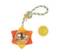 Fringe Studio Plush Dog Toy with Rope, Sun-Day I'm IN Love, Pet Shop Collection (314526)