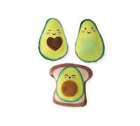 Fringe Studio Squeaker Pet Toy Set, Set of 3, Avocado (289434)