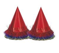 Fringed Foil Sombreros marginales surtidos, paquete de 6