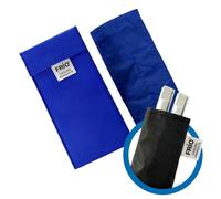 FRIO Bolsa REFRIGERADORA Doble para INSULINA | 8 x 18 cm Azul | para 2 Plumas estándar para insulina | con Bolsillo Interior de Nailon, para Proteger Plumas metálicos y Digitales