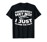 Frío Nieve Montaña Escalar - Escalador Escalada En Hielo Camiseta