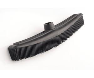 Fripac-Medis - Cepillo de barrer de goma para peluquería (30 x 5 cm), color negro