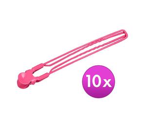 Fripac-Medis Jumbo-Clips Rosa, Por paquete de 10 piezas