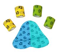 FriPuP Vendaje autoadhesivo para perros amargos, no masticables, vendaje autoadhesivo para heridas, patas, patas, cola, vendaje no tejido para animales, gatos, caballos, pájaros (2 pulgadas, 8 rollos,