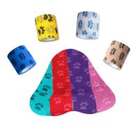 FriPuP Vendaje autoadhesivo para veterinarios, cinta de primeros auxilios para perros, cuidado de patas de caballos, soporte elástico y grueso para mascotas, apto para FSA y HSA, envuelto