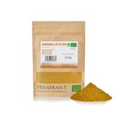 FRISAFRAN | Cúrcuma latte en polvo 100g | Cúrcuma Latte Ecológica en Polvo | Mezcla para Leche Dorada | leche dorada curcuma Orgánica | Superalimento Orgánico | te de curcuma | curcuma antioxidante