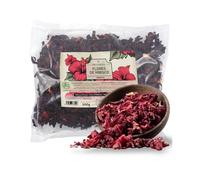 FRISAFRAN | Flor de Hibisco 500g | Hibiscus Sabdariffa | Flor de Jamaica para Infusión | Té de Hibisco | Sabor Ácido y Refrescante | Uso Frío o Caliente | Hojas Enteras