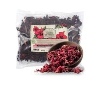 FRISAFRAN | Flor de Hibisco 900g | Hibiscus Sabdariffa | Flor de Jamaica para Infusión | Té de Hibisco | Sabor Ácido y Refrescante | Uso Frío o Caliente | Hojas Enteras
