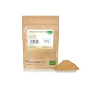 FRISAFRAN | Jengibre en Polvo BIO 100g | Digestivo | Especia Natural | Fuente de energía | sin aditivos | jengibre-ecológico | Molido | deshidratado sin azúcar | Origen India