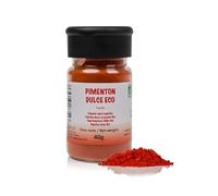 FRISAFRAN | Pimentón Dulce en polvo 40g | Ecológico | molido | pimenton-español | dulce | pimiento | Alto nivel en vitaminas y minerales | Origen ★ Murcia | Especia Natural | fresco