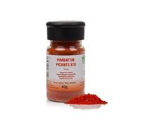 FRISAFRAN | Pimentón Picante en polvo 40g | Especia Natural | Pimiento molido | Ecológico y fresco | picante | pimentón-español | Alto nivel en vitaminas y minerales | sin gluten | Origen ★ Murcia