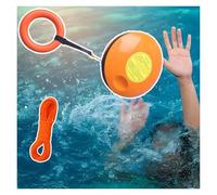 Frisbee flotante de rescate para seguridad en el agua, disco salvavidas de alta visibilidad con anillo de goma y cuerda, ideal para rafting y situaciones de emergencia