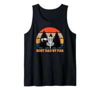 Frisbee Golf Fathers Day Funny Men Best Dad by Par Disc Golf Camiseta sin Mangas