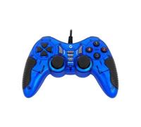 Frisby FGP-225U mando y volante - Volante/mando (Gamepad, PC, Playstation 3, Analogue / Digital, Alámbrico, USB 2.0, Negro, Azul)