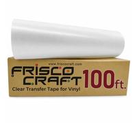 Frisco Craft C-370 - Cinta de transferencia transparente para vinilo de 61 cm x 100 pies, cinta de aplicación perfecta para autoadhesiva, para letreros, calcomanías, compatible con cortadores de