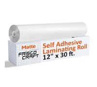 Frisco Craft Rollo de laminado autoadhesivo transparente mate de 12 pulgadas x 30 pies