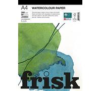 Frisk Bloc de papel de acuarela Jumbo 300gsm prensado en frío/no 50 hojas A4