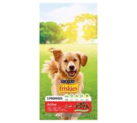 Friskies 5 Promises Active Adult pienso para perros con carne de vacuno 10 Kg