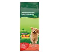 FRISKIES | Activo | Perro | Croquetas 100% Completas y equilibradas para Perro Adulto | Carne | Ayuda a Mantener un Alto Nivel de energía | Bolsa | 18 KG