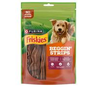 Friskies Beggin' Strips para perros adultos con sabor a beicon, 120 g