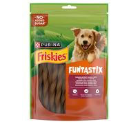 Friskies Funtastix para perros adultos con sabor a beicon y queso, 175 g