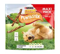 Friskies Funtastix Snacks Queso y Bacon para Perros 5 x 500 gr