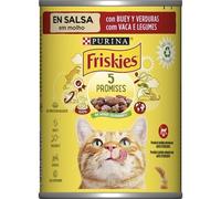 400 g Friskies Adult Buey e hígado en Paté lata para gatos