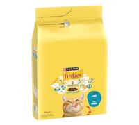 FRISKIES | Gato | Croquetas Completas para Gatos Adultos | Atún y Verduras | Alimento Completo Rico en Vitaminas y Minerales | Bolsa | 3 KG