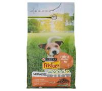 6X Paquete Friskies Perro Bolsa 1500 Gramos Mini Menú Pollo/Verduras