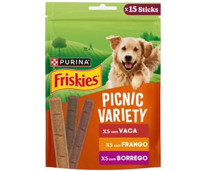 Friskies Picnic Variety - Snacks para perro adulto - Pollo, cordero y vaca - Cantidad: 150 g
