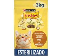 Friskies Pienso pienso gato Adulto Esterilizado Pavo 4x3 kg