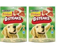 Friskies Purina B-Steaks, Snacks, premios, chuches para Perros, 6 Bolsas de 150g (Paquete de 2)