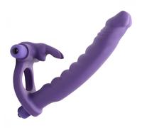 Frisky Frisky - Double Delight Doble Penetración Vibrante Conejo Cock Ring
