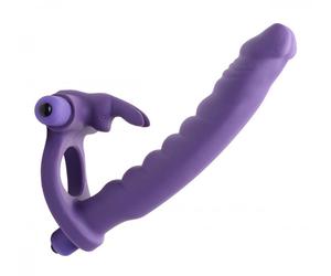 Frisky Frisky - Double Delight Doble Penetración Vibrante Conejo Cock Ring