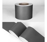 Friso Para Pared Cenefas Adhesivas BañO Cocina de Papel Para Paredes 3d Infantiles Decorativas Adhesivas Pintado Cocina Vinilo Autoadhesivo Impermeable gris oscuro 5cm X 1000cm