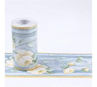 Friso Para Pared Cenefas Adhesivas BañO Cocina de Papel Para Paredes 3d Infantiles Decorativas Pintado Cocina Vinilo Autoadhesivo Impermeable Peonía blanca 10.6 X 1000cm
