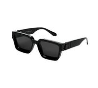 frissin Gafas de sol de lujo retro negras millonarias para hombres, famosas gafas de sol cuadradas para hombre y mujer, Pequeño, negro