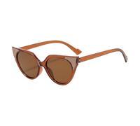 frissin Gafas de sol de ojo de gato para mujer, protección UV400, marco en forma de orejas de gato, ovalado, lentes sólidas/degradados, lentes de sol de lujo para mujer, gafas de sol con personalidad