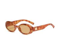frissin Gafas de sol ovaladas para mujer y hombre, protección UV400, marco grueso, cubiertas de metal dorado, patillas gruesas para mujer, gafas de sol retro para exteriores, calle, fiesta, vacaciones