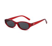 frissin Gafas de sol ovaladas pequeñas para mujer y hombre, protección UV400, marco de color gelatina, lentes sólidas/degradadas, patillas decoradas con remaches, para mujer, para exteriores, calle