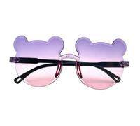 frissin Gafas de sol para niños, gafas de sol de oso de dibujos animados para niños y niñas, lentes de sol sin montura UV375, lentes de sol antirreflejos para exteriores, 6