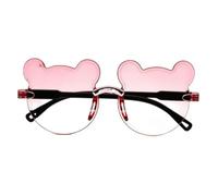 frissin Gafas de sol para niños, gafas de sol de oso de dibujos animados para niños y niñas, lentes de sol sin montura UV375, lentes de sol antirreflejos para exteriores, 2 (Reino Unido)