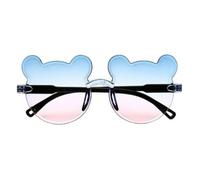 frissin Gafas de sol para niños, gafas de sol de oso de dibujos animados para niños y niñas, lentes de sol sin montura UV375, lentes de sol antirreflejos para exteriores, 5
