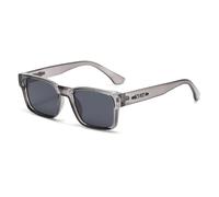 frissin Gafas de sol polarizadas cuadradas para hombre y mujer, protección UV400, degradado, transparente, retro, gafas de sol con personalidad, para conducir, pescar, viajar al aire libre, Gris y