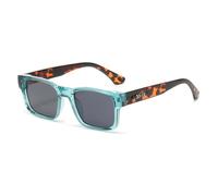 frissin Gafas de sol polarizadas cuadradas para hombre y mujer, protección UV400, degradado, transparente, retro, gafas de sol con personalidad, para conducir, pescar, viajar al aire libre, Marco azul