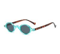 frissin Gafas de sol redondas pequeñas para mujer, vintage, punk, estilo hip hop, ovaladas, gafas de sol de viaje, protección UV400, C9