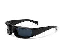 frissin Steampunk - Gafas de sol para mujer, lentes de sol punk, lentes de sol para hombre, lentes de espejo plateado, gafas de ciclismo UV400, Black