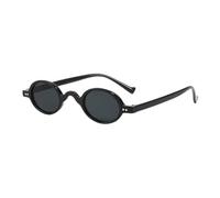 frissin Vintage UV400 Sombras Punk Gafas de sol ovaladas Gafas de sol redondas Marco pequeño, C1.